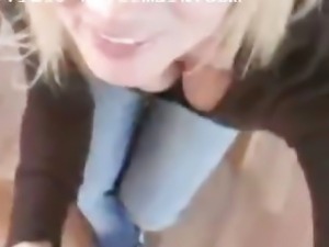 Naughty Allie Titty Fucked While On The Phone