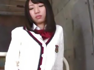 Skinny Asian schoolgirl Yui Yamashita
