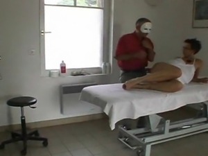 The masked man is spent and Vanille grinds him for more cream.