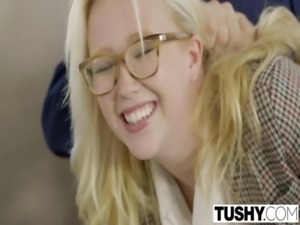 TUSHY First Anal For Blonde Babe Samantha Rone free