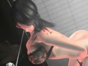 Hot anime cutie in lingerie vibing her wet lusty pussy