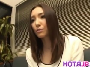 Nozomi Mashiro Asian doll gets pussy spread and masturbated