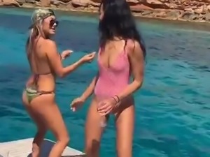 Sexy dance on The boat