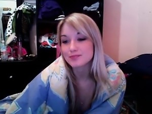 Smoking hot blonde has a huge vibrator and loves using it f
