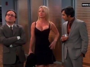 Kaley Cuoco - Hottest Dress ever, Cleavage + Big Boobs - The Big Bang Theor