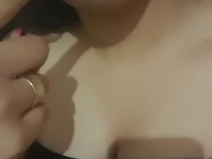 My x-girlfriend sucking her finger