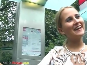 german teen picked for her first porn