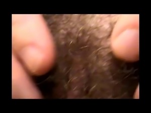 Close Up On Young Hairy Juicy Clit BVR