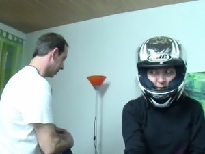 Skinny German MILF Claudi fucked by Stranger after Bike Tour