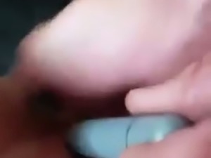 My husband playing with my pussy in amateur video
