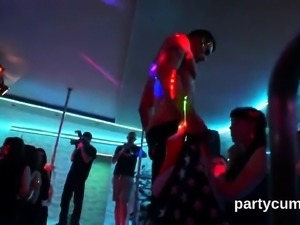 Flirty teens get totally silly and nude at hardcore party 