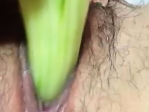 Sexy solo redhead enjoying close up pussy toying