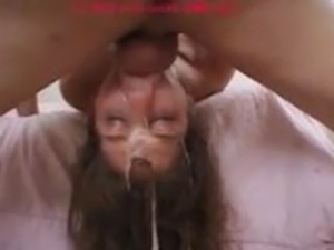 Extreme facefuck and gagging