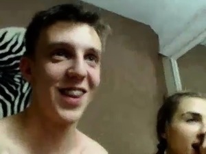 Amateur webcam voyeur BBW blowjob and facial