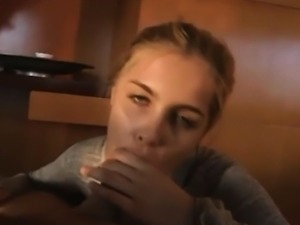 Blonde girlfriends pov handjob