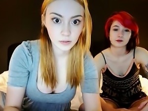 Blonde and redhead lesbian sex