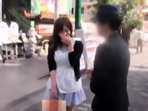 Busty Oriental babe gets picked up outside and nailed hard