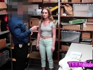 Investigator fucks teen's pussy