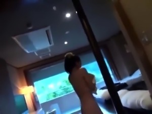 Beautiful Japanese teen gets pounded hard all over the bed