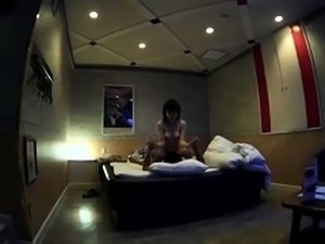 Busty Asian babe has wild sex with her lover on hidden cam
