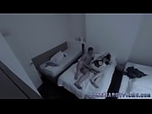 Brit fucked and sucks pornstar on spycam