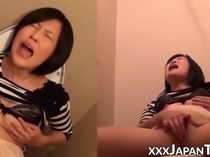 Hidden cam video of japanese vixen fingering herself