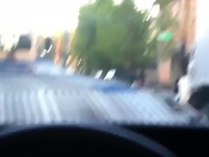 Amateur Asian girlfriend delivers a POV blowjob in the car