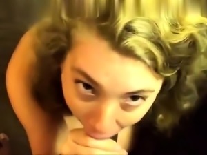 Blonde amateur milf does anal on pov camera 10