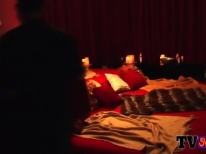 Steamy and sensual orgy in the red room