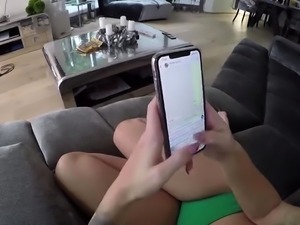 Busty blonde with a marvelous ass gets rammed deep in POV