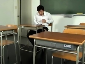 Dominant Asian schoolgirl satisfies her teacher's anal needs