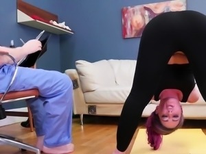 Doctor and nurse bondage Ass-Slave Yoga