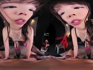 Asian amateur girlfriend gives a blowjob pov HD