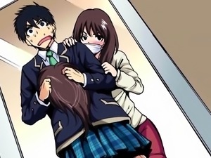 Intense pussy drilling session for buxom hentai beauty