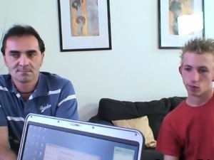 Two guys share 60 years old office lady