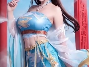 AI generated Chinese princess in her hot outfit
