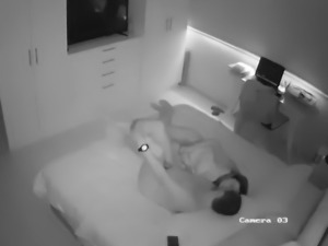 Hidden cam captures sex starved wife cheating on husband