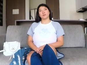 Plumper Asian Latina is titty-fucked