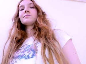 Real redhead wife gives POV blowjob