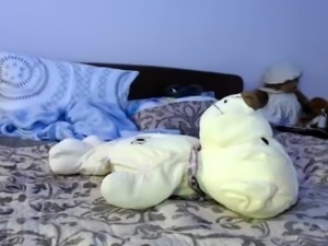 Hot brunette from squirt masturbating on webcam