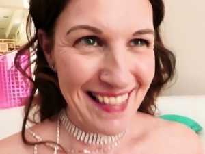 Brunette MILF Jenn Cameron BBC Anal Fuck