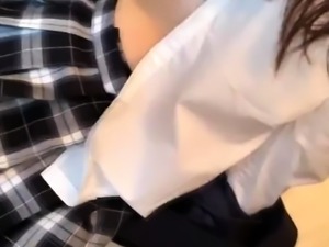Skinny Japanese Teen Fingered and Fucked