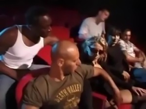 Movie Theater Gangbang