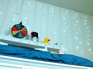 Amateur striptease and Solo masturbation