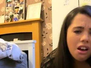 Chubby Brunette Big Boobs Dildo Masturbation