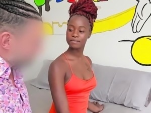 Tight Black Pussy 18yo Ebony Rides Cock