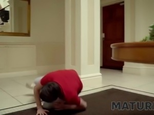 Cheating MILF April Velvet goes for stepson&rsquo;s cock